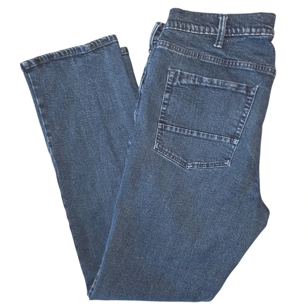 Nautica Straight Fit Jeans Mens Denim Pants Dark Wash Size 36 x 32 - Picture 3 of 11